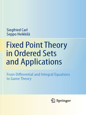 cover image of Fixed Point Theory in Ordered Sets and Applications
